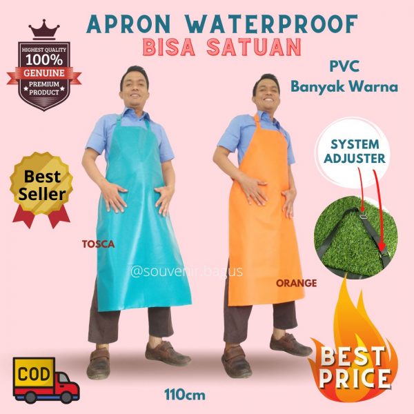 Apron PVC waterproof warna senna exclusive